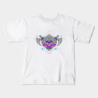 Skull Pirate Geometry Kids T-Shirt